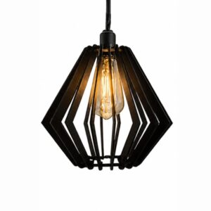 Luminária Diamante Preta